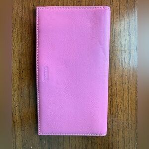 Coach Vibrant Pink Leather wallet or checkbook holder